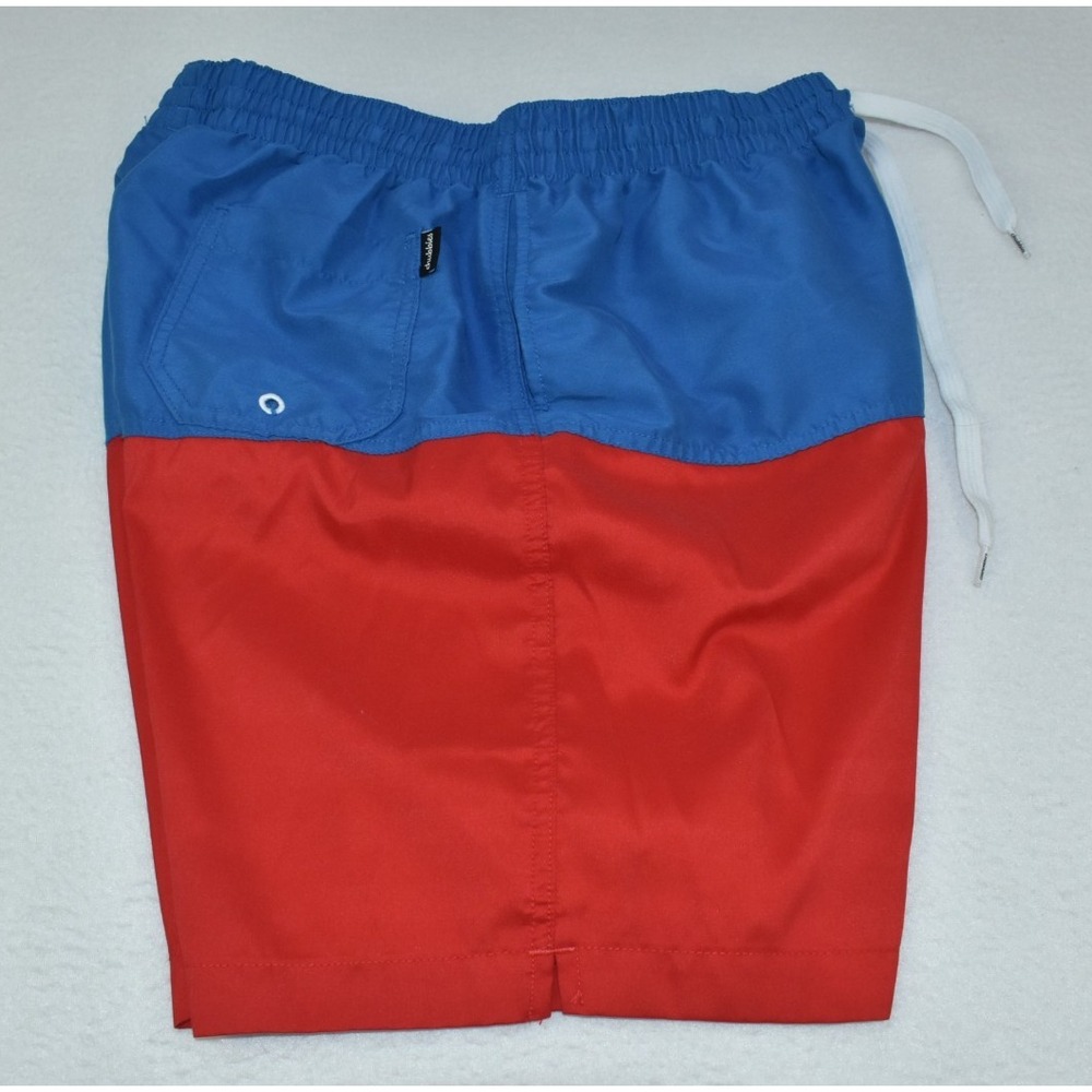 Chubbies The Liberties Men Shorts Size L Red Blue 5.5" USA Swim Trunks -Flaws-